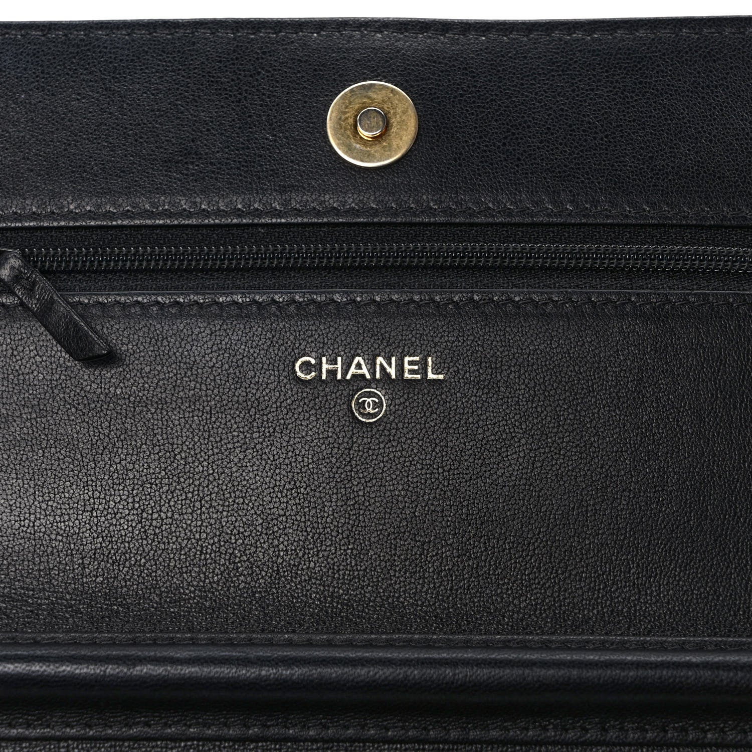 Chanel Lambskin Quilted Infinity Wallet On Chain WOC Black 6 of 10