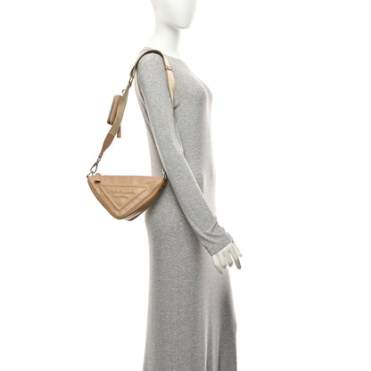 Prada Grace Lux Triangle Shoulder Bag Sabbia 2 of 10