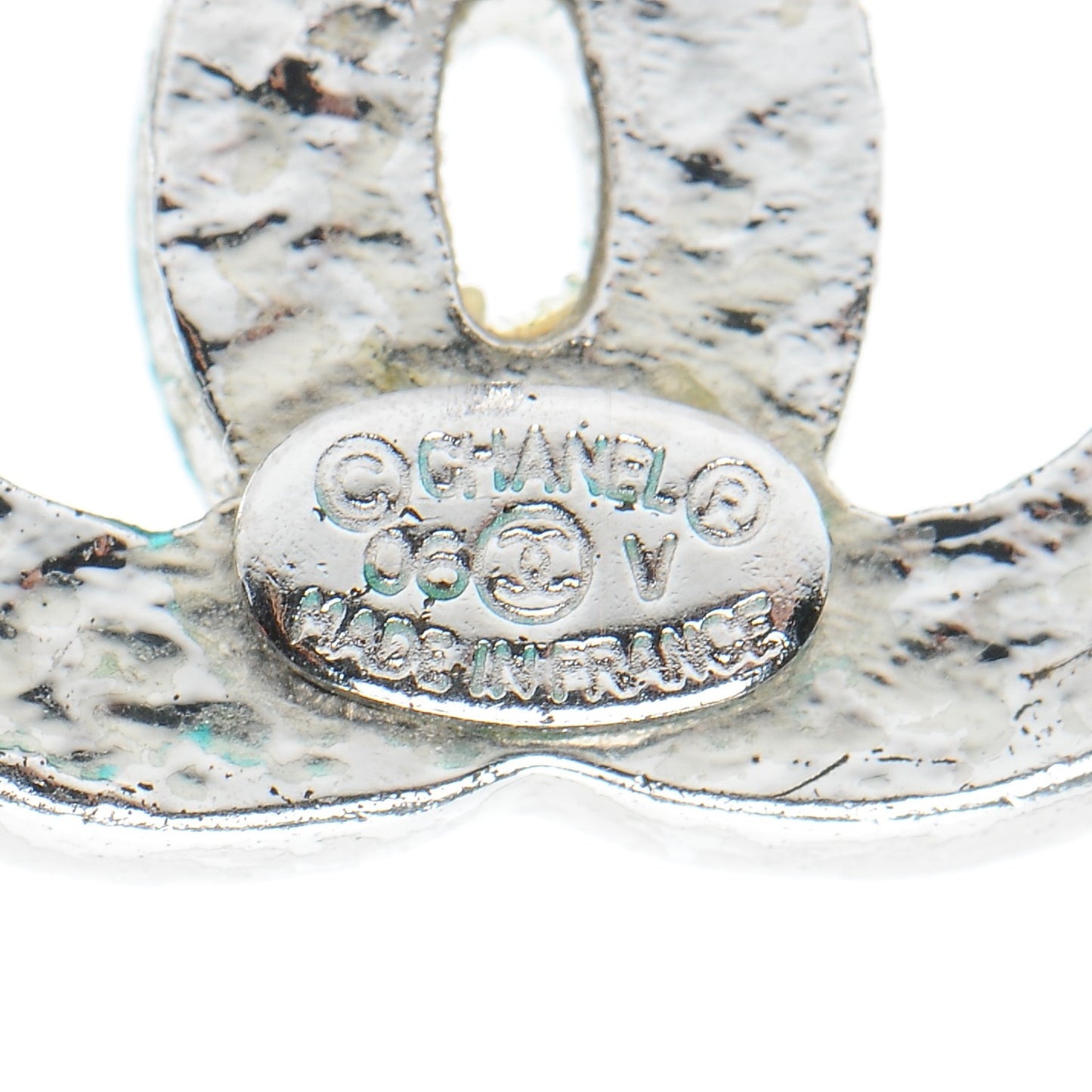 Crystal Timeless CC Earrings Silver