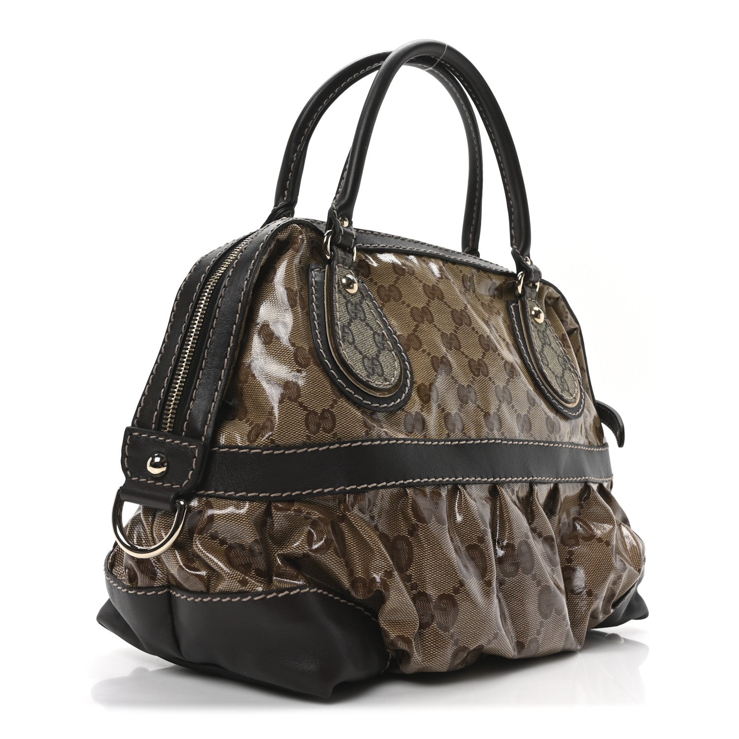 Gucci Crystal Monogram Medium Mix Dark Brown 3 of 10