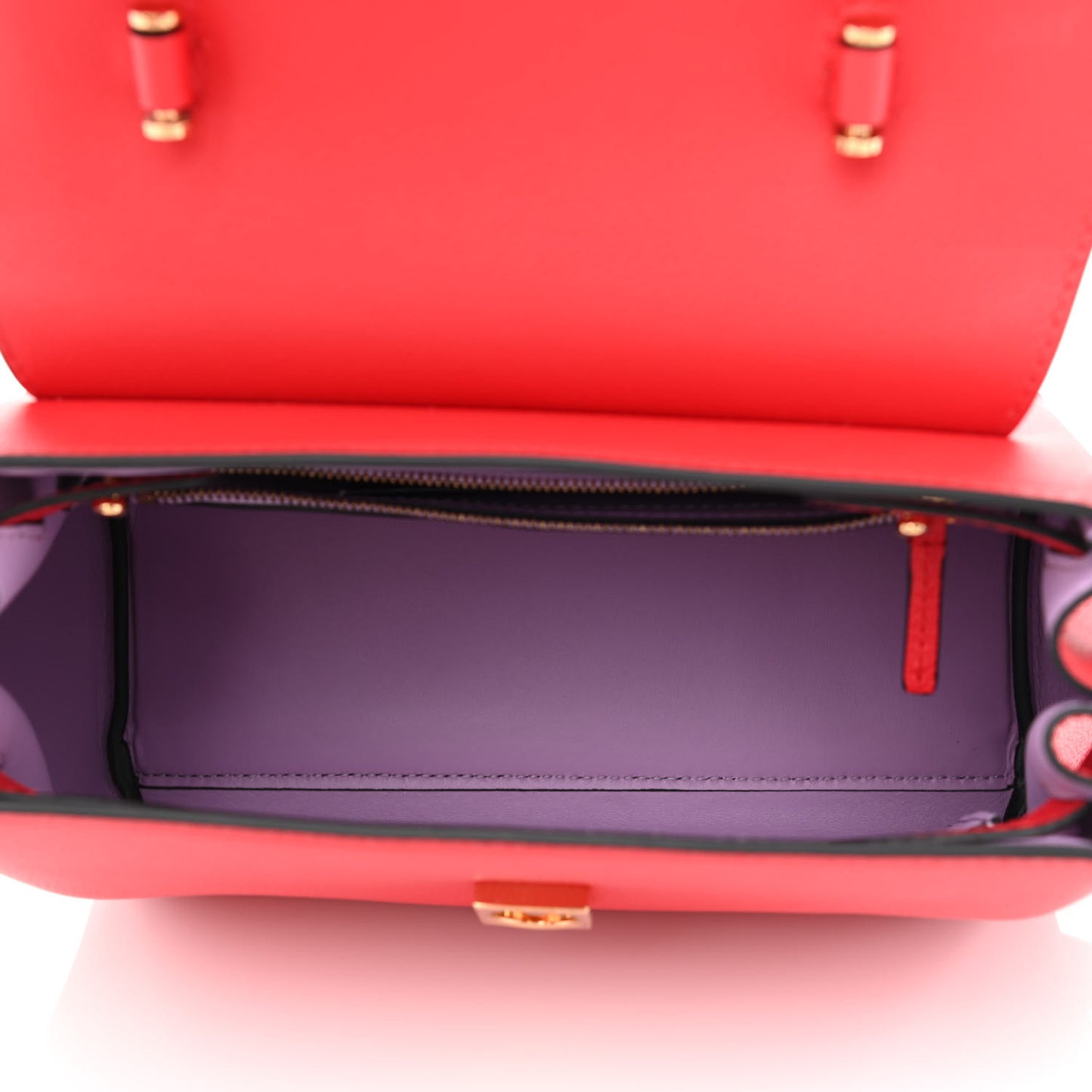 Calfskin Medium La Medusa Top Handle Handbag Red
