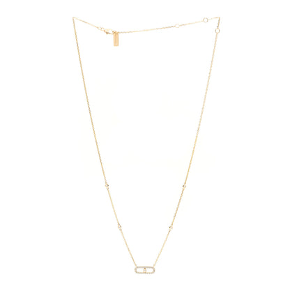 Messika 18K Yellow Gold Diamond Move Uno Pave Necklace 3 of 5