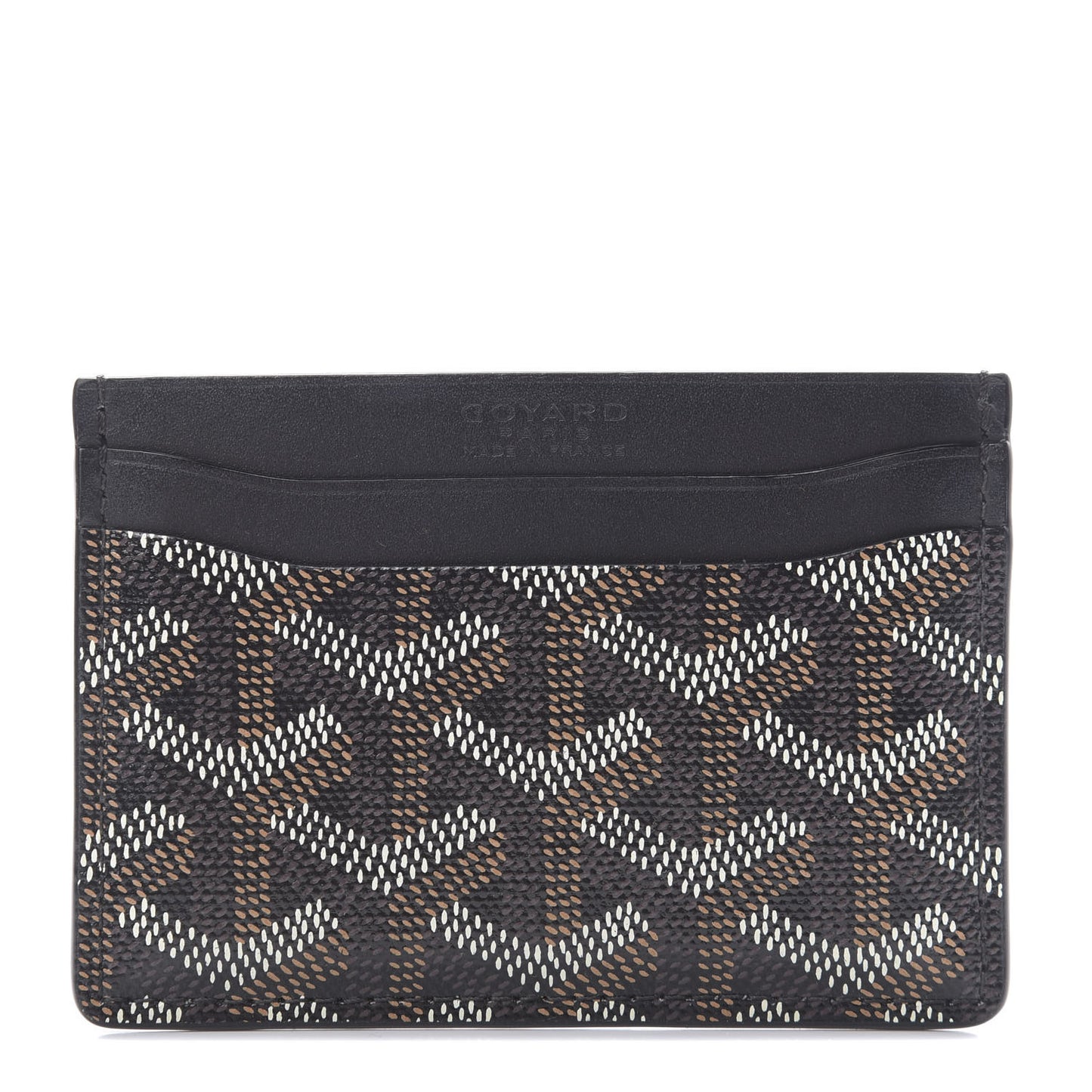 Goyardine Saint Sulpice Card Holder Black