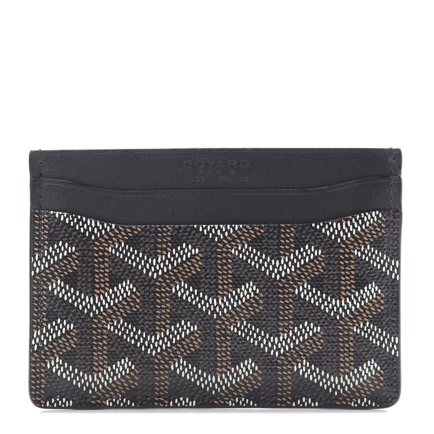 Goyard Goyardine Saint Sulpice Card Holder Black 1 of 8