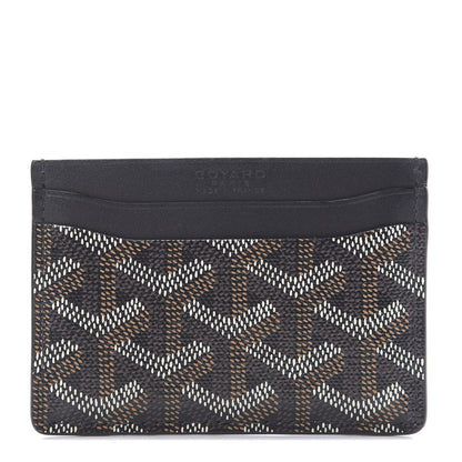 Goyard Goyardine Saint Sulpice Card Holder Black 1 of 8
