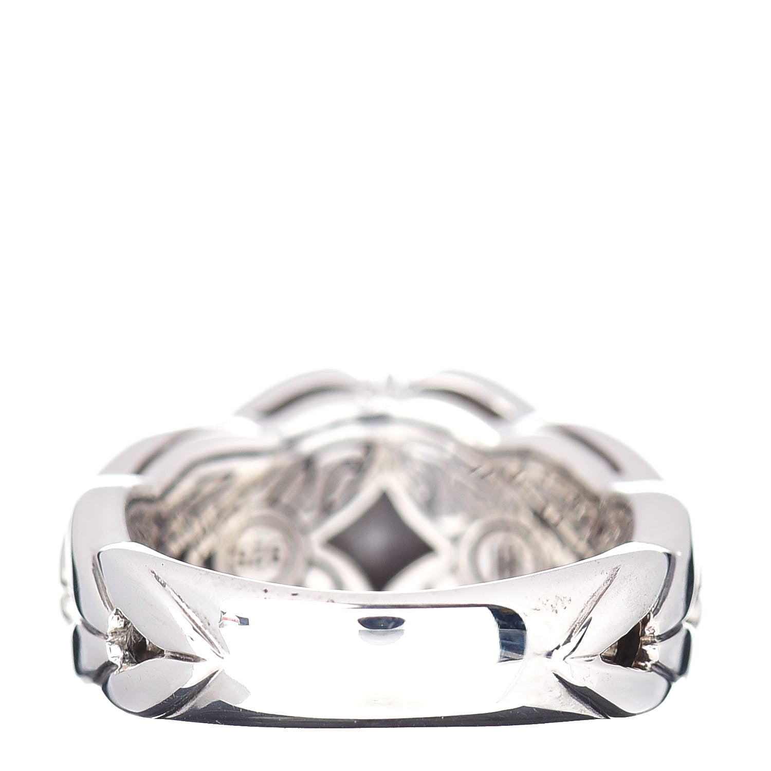 John Hardy JONH HARDY Sterling Silver Diamond Gray Sapphire Modern Chain Magic Cut Ring 54 7 4 of 5