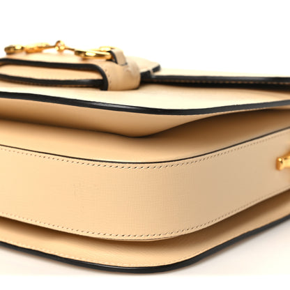 Gucci Azalea Calfskin Horsebit 1955 Shoulder Bag Bubble Tea 10 of 10