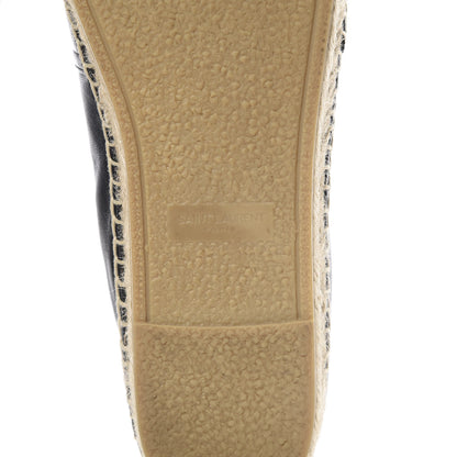 Saint Laurent Lambskin Monogram Espadrilles 40 Black 6 of 8