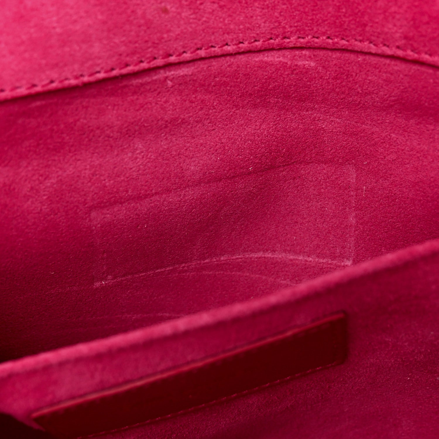 Saint Laurent Calfskin Classic Y Ligne Clutch Fuchsia 7 of 12