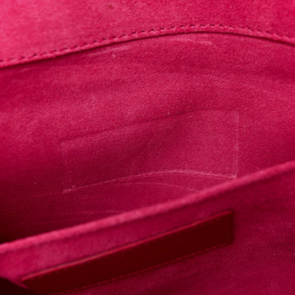 Saint Laurent Calfskin Classic Y Ligne Clutch Fuchsia 7 of 12