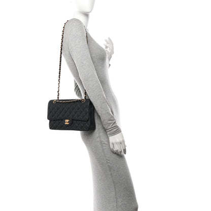 Chanel Caviar Quilted Medium Double Flap Black 2 of 11