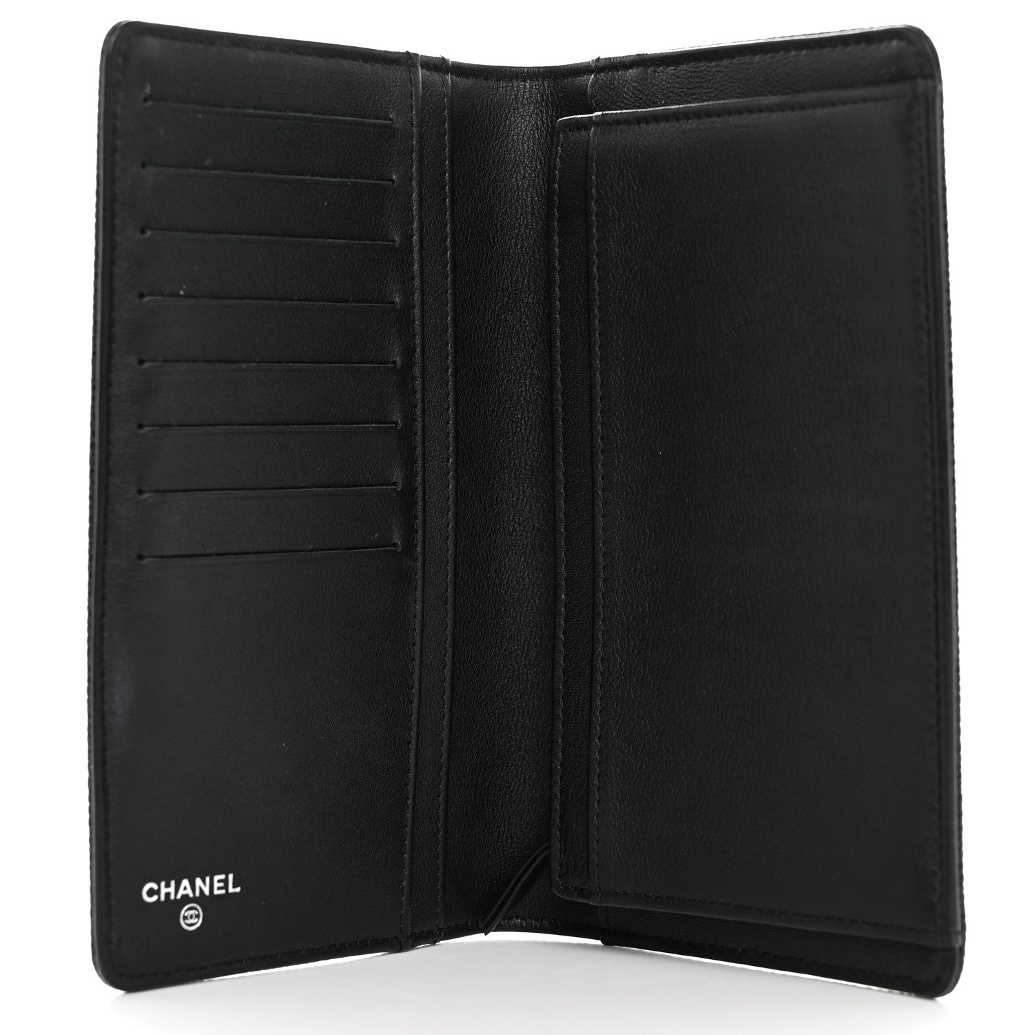 Chanel Caviar Timeless CC Yen Wallet Black 5 of 9