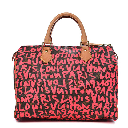 Louis Vuitton Monogram Graffiti Speedy 30 Fuchsia 1 of 11