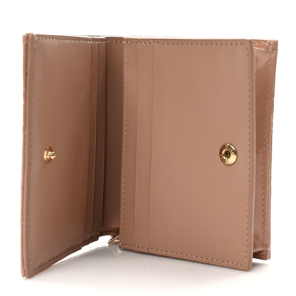 Christian Dior Patent Cannage Mini Lady Dior Wallet Beige 6 of 7