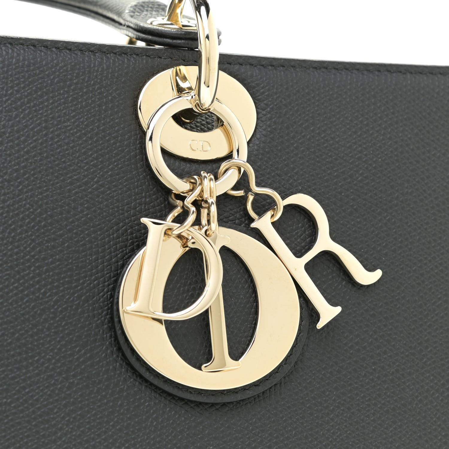 Christian Dior Grained Calfskin Large Lady Dior Black 10 of 10