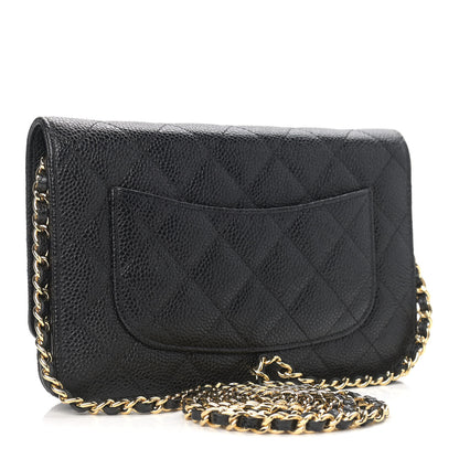 Chanel Caviar Quilted Wallet On Chain WOC Black 3 of 10