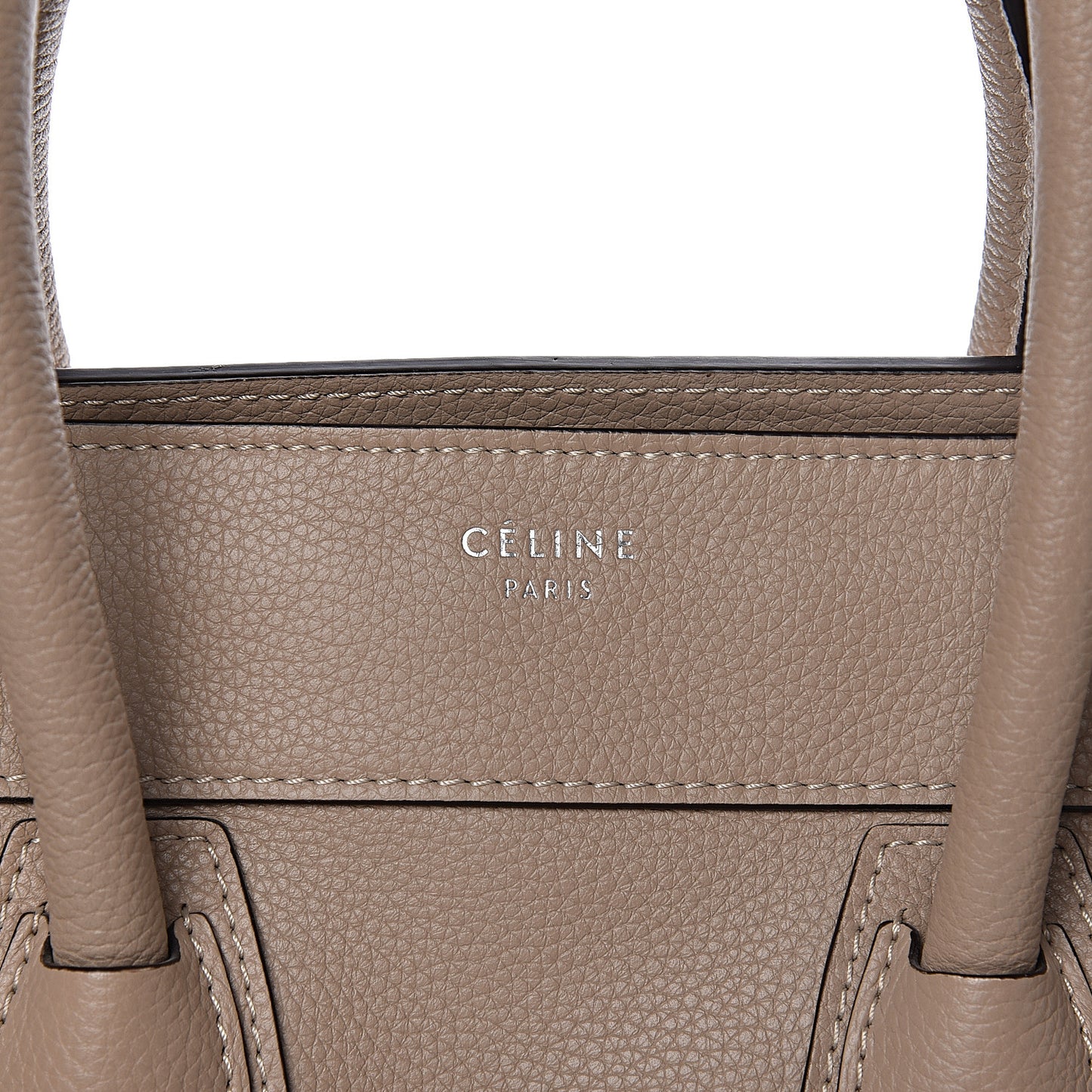 Drummed Calfskin Mini Luggage Dune