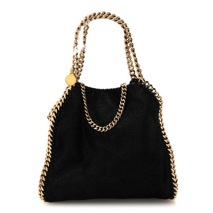 Stella McCartney Shaggy Deer Mini Falabella Fold Over Tote Black 1 of 10