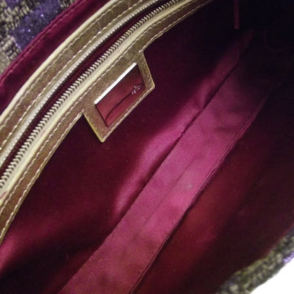 Fendi Canvas FF Baguette Gold/Purple 7 of 14