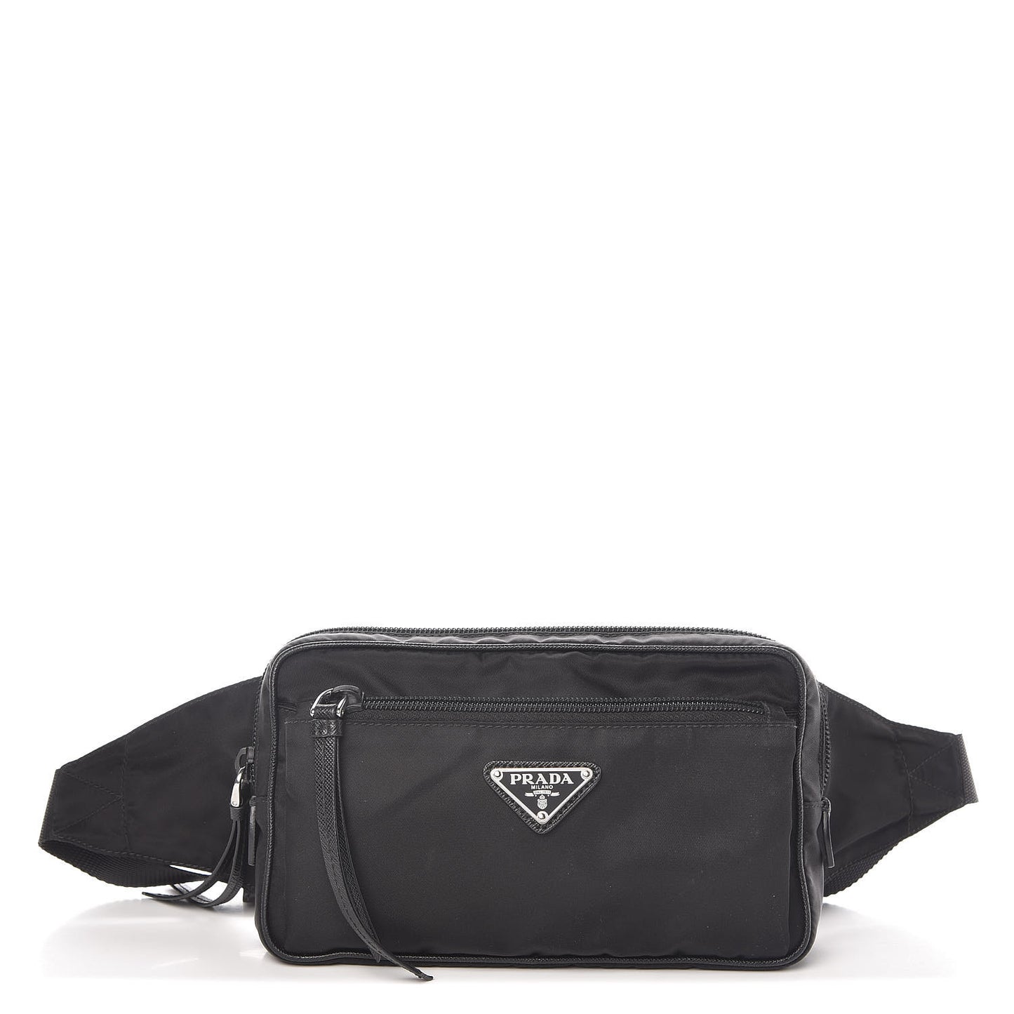 Tessuto Nylon Saffiano Belt Bag Black