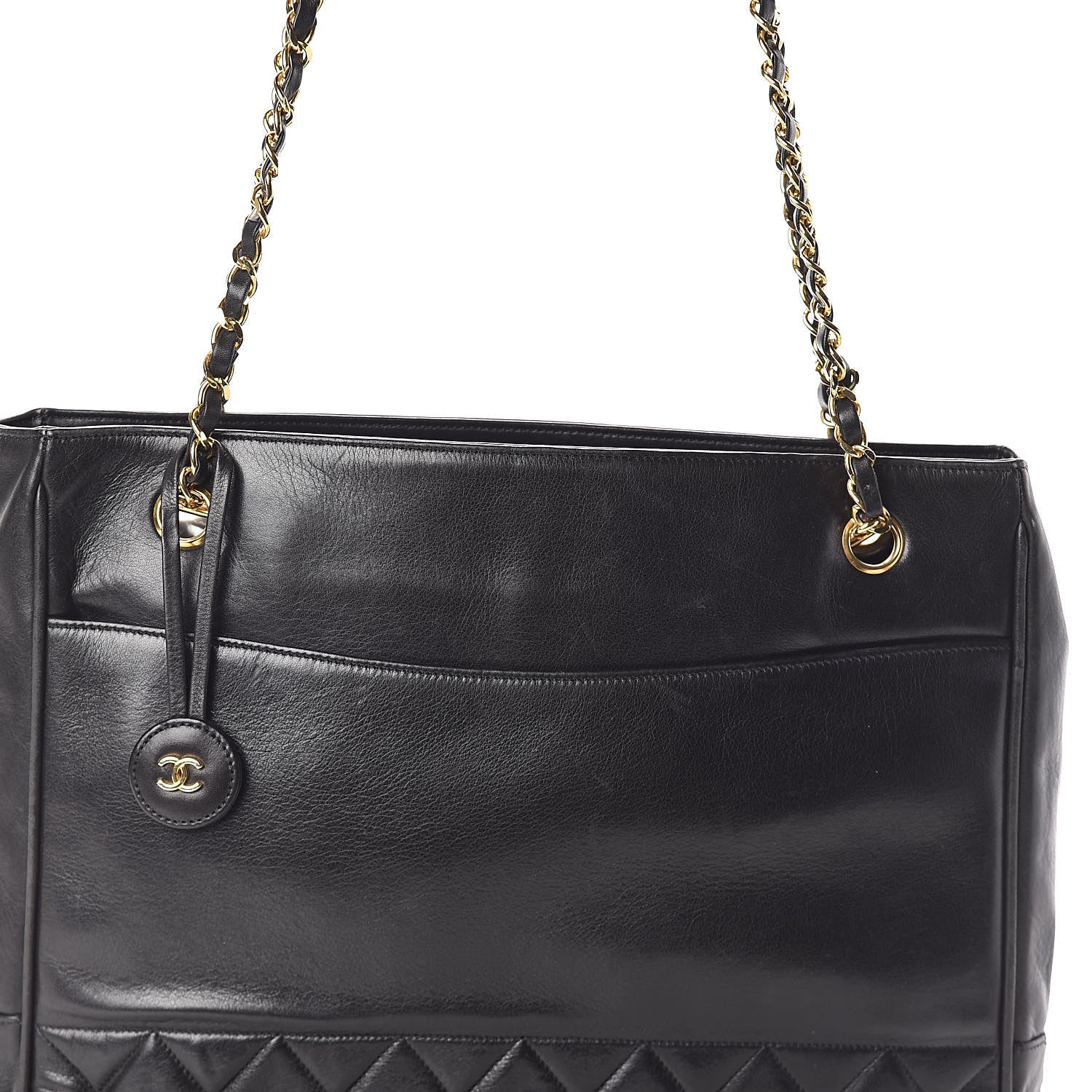 Chanel Lambskin Quilted Shoulder Bag Black 9 of 11