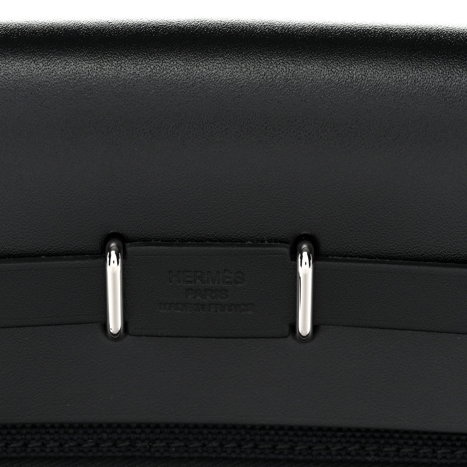 Hermes Military Toile Vache Hunter Herbag Zip Retourne 20 Black 6 of 11