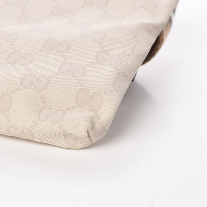 Gucci GG Monogram Web Double Pocket Belt Bag White 6 of 10