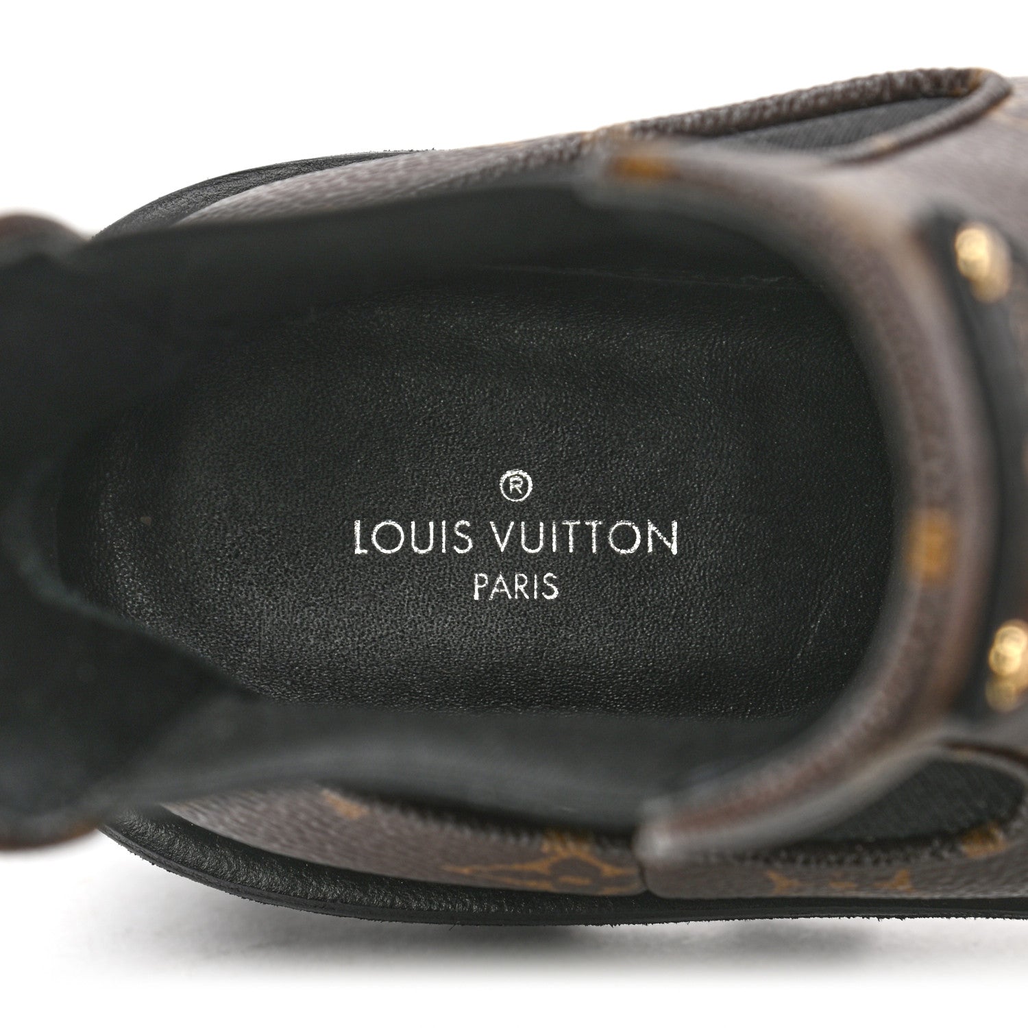 Louis Vuitton Patent Monogram LV Beaubourg Ankle Boots 38 Black 7 of 8