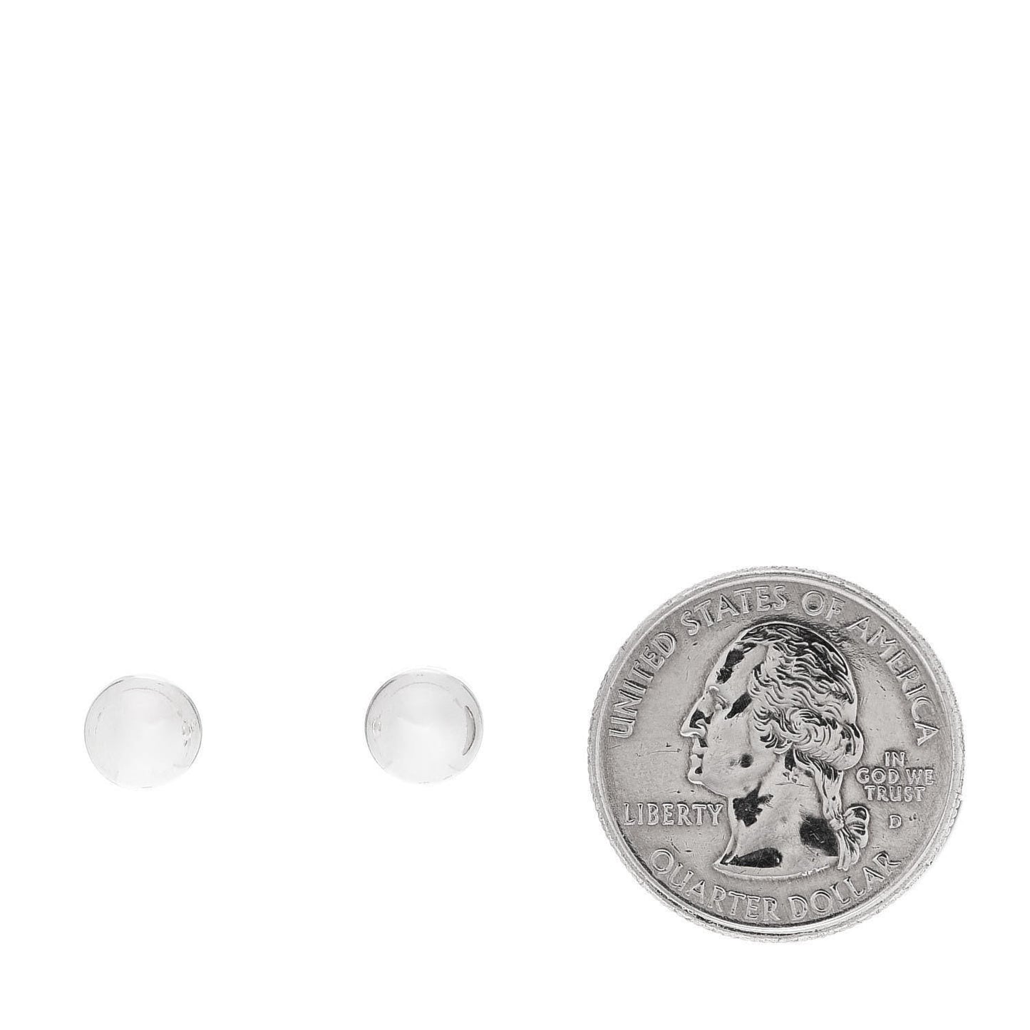 Sterling Silver 8mm HardWear Ball Earrings