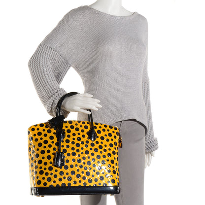 Louis Vuitton Vernis Kusama Infinity Dots Lockit MM Yellow 2 of 7