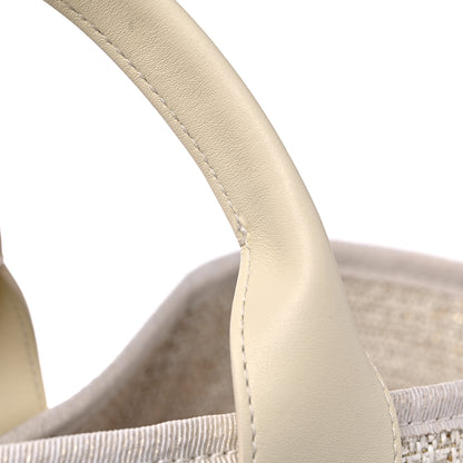 Chanel Lurex Boucle Large Deauville Tote White 12 of 14