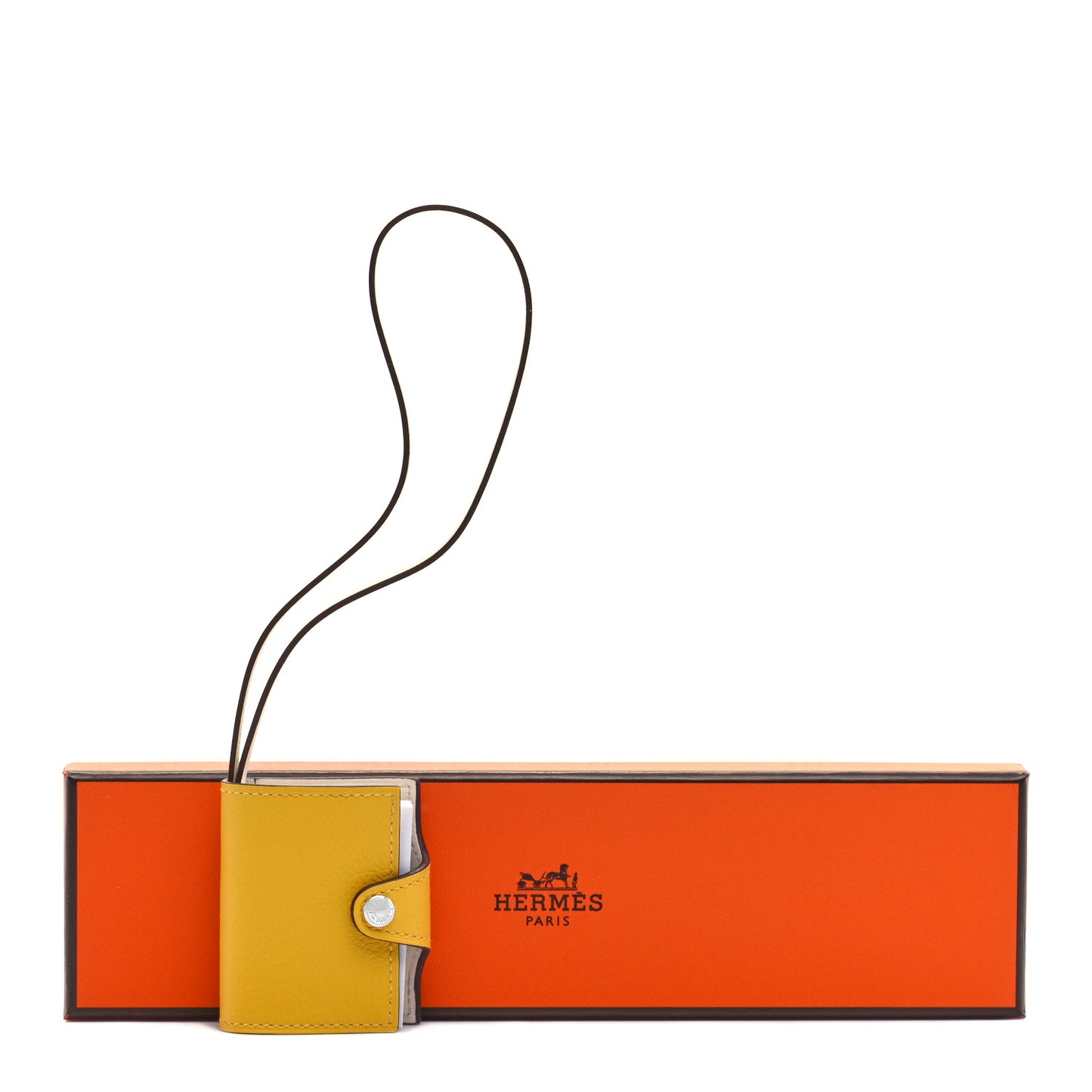 Evercolor Swift Verso Ulysse Nano Bag Charm Jaune de Naples Nata