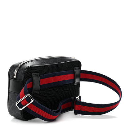 Gucci Soft GG Supreme Monogram Web Belt Bag Black Grey 3 of 10