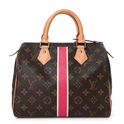 Louis Vuitton Monogram My LV Heritage Speedy 25 Fuchsia White 1 of 10