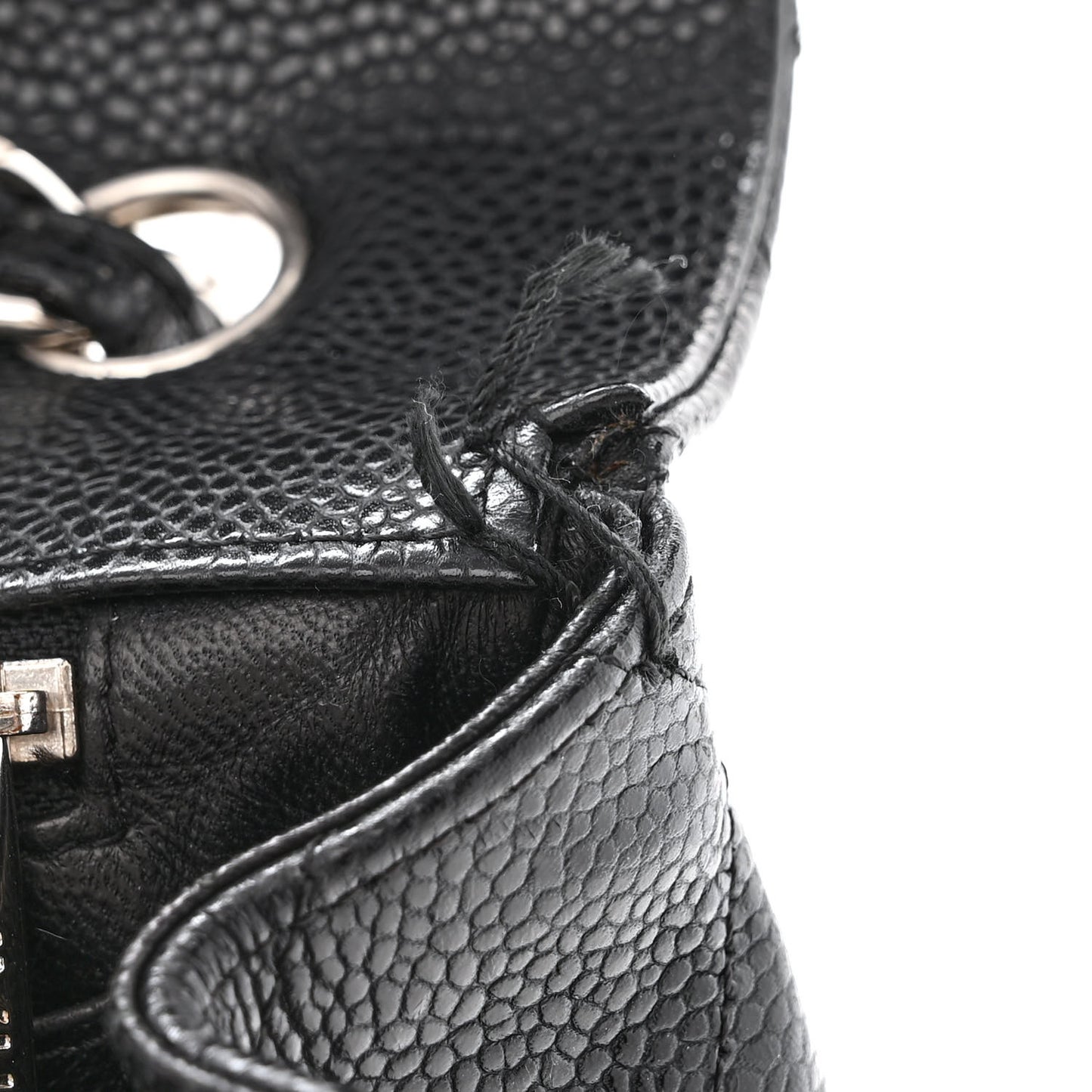 Caviar Quilted Jumbo Single Flap Black