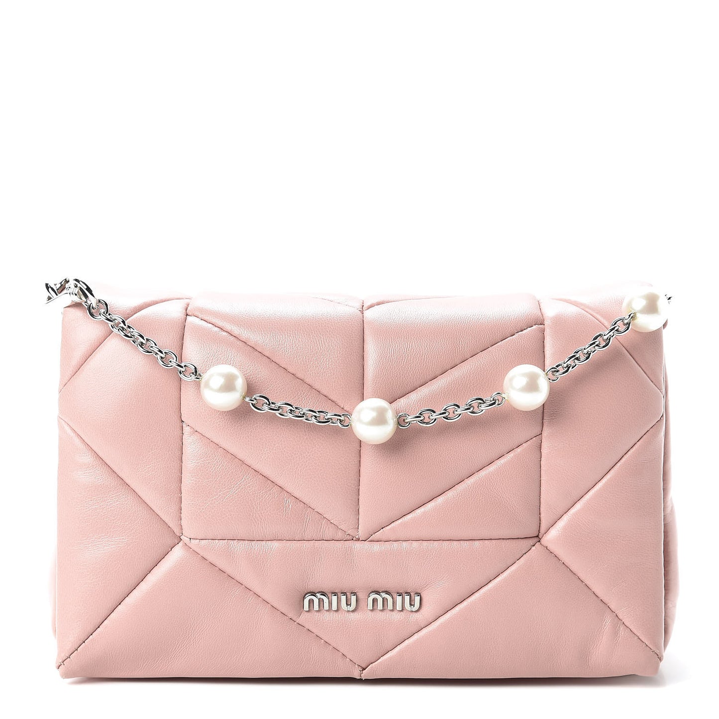 Nappa Patch Pearl Shoulder Bag Orchidea