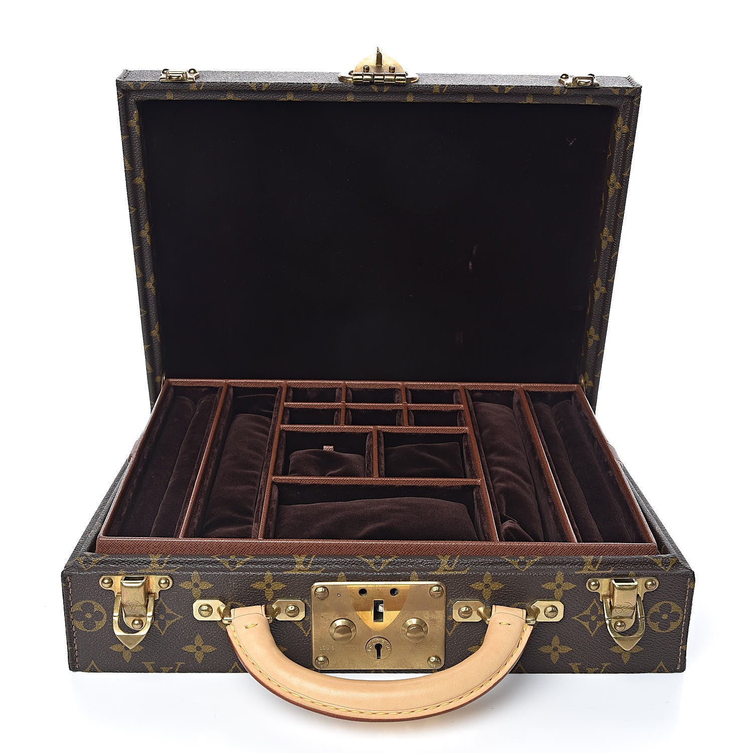 Louis Vuitton Monogram Jewellery Case Hard Trunk 4 of 22