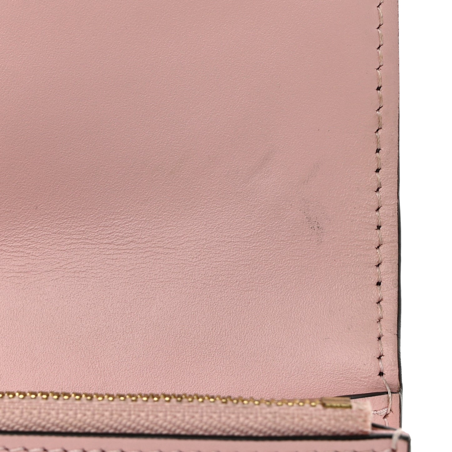 Monogram Flore Chain Wallet Rose Ballerine