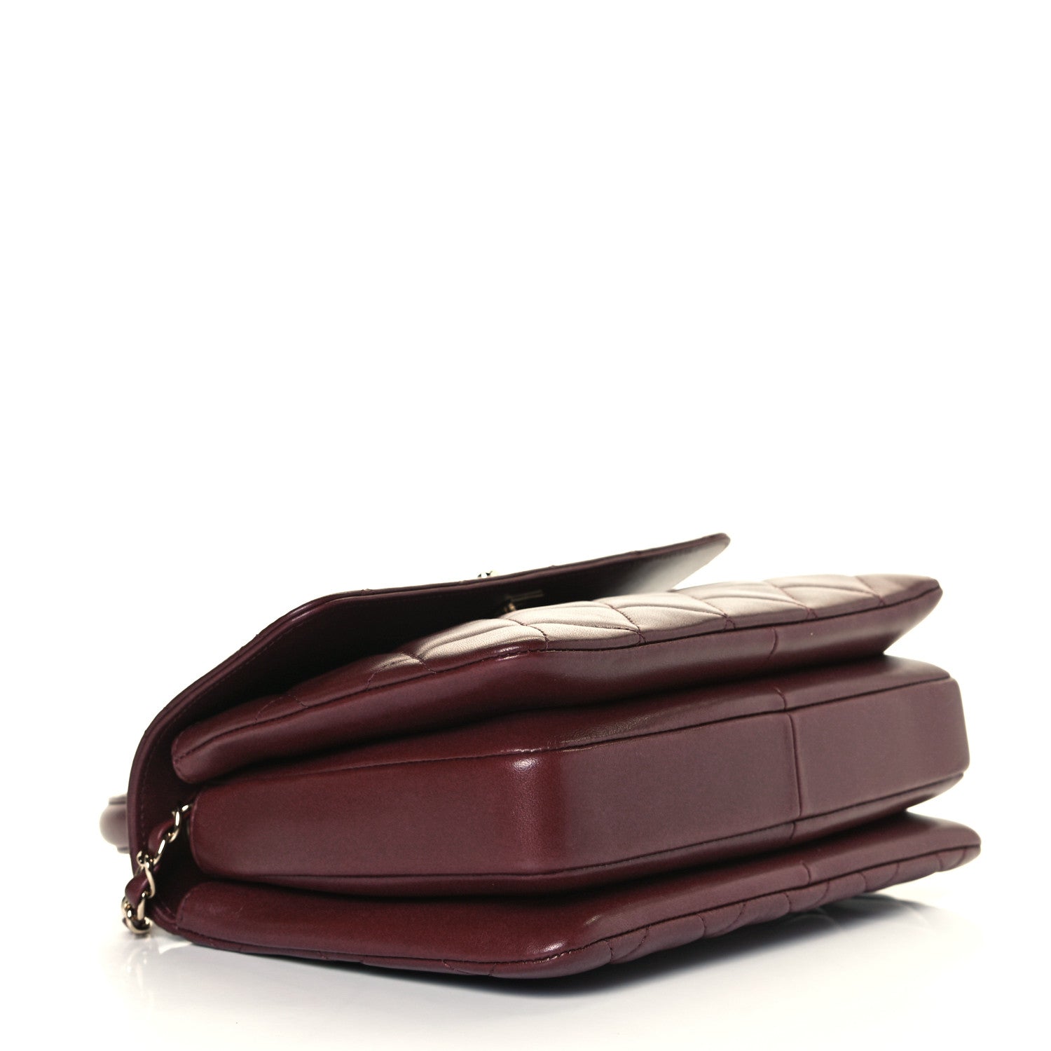 Chanel Lambskin Quilted Small Trendy CC Flap Dual Handle Bag Burgundy 3 of 6