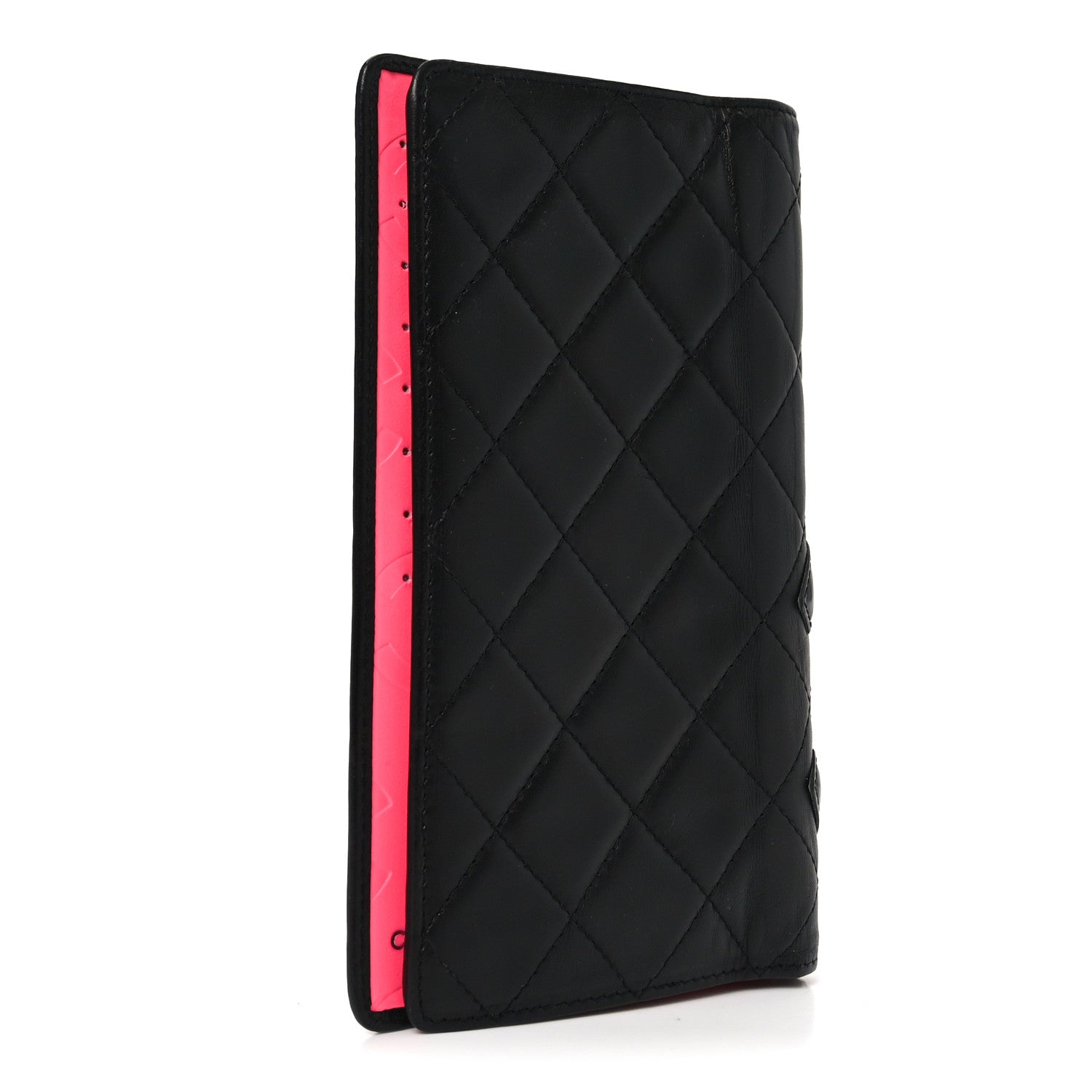 Chanel Calfskin Quilted Cambon Yen Wallet Black 3 of 8