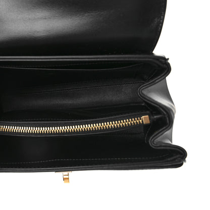 Celine Satinated Calfskin Small 16 Top Handle Bag Black 5 of 8