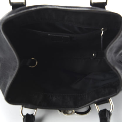 Christian Dior Nylon Monogram Small Lovely Tote Black 5 of 10