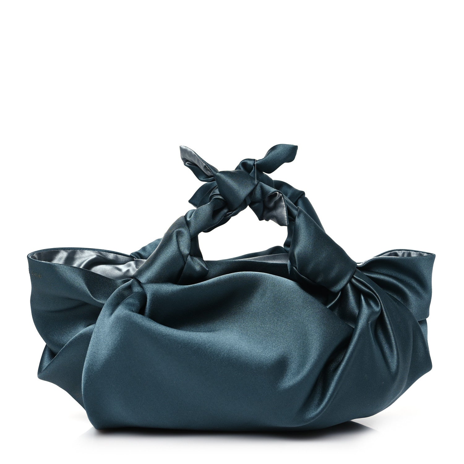 The Row Satin The Ascot Bag Blue 1 of 9