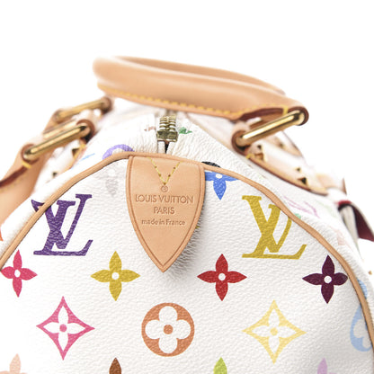 Louis Vuitton Monogram Multicolor Speedy 30 White 7 of 13