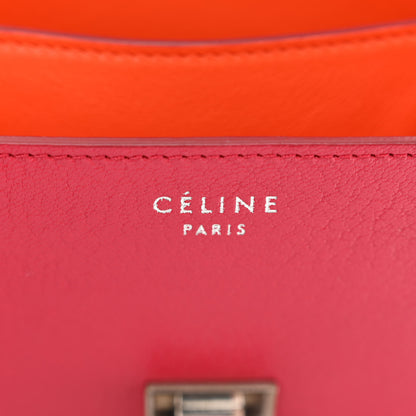 Celine Goatskin Small Classic Box Flap Bag Dark Pink 6 of 10