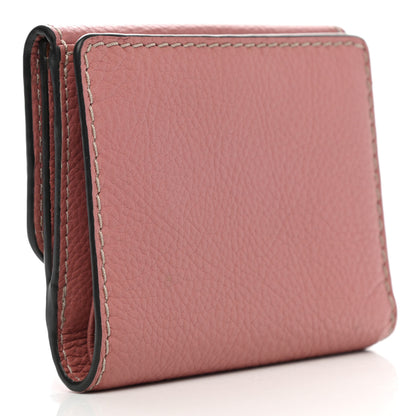 Chloe Grained Calfskin Marcie Square Wallet Pink 3 of 11