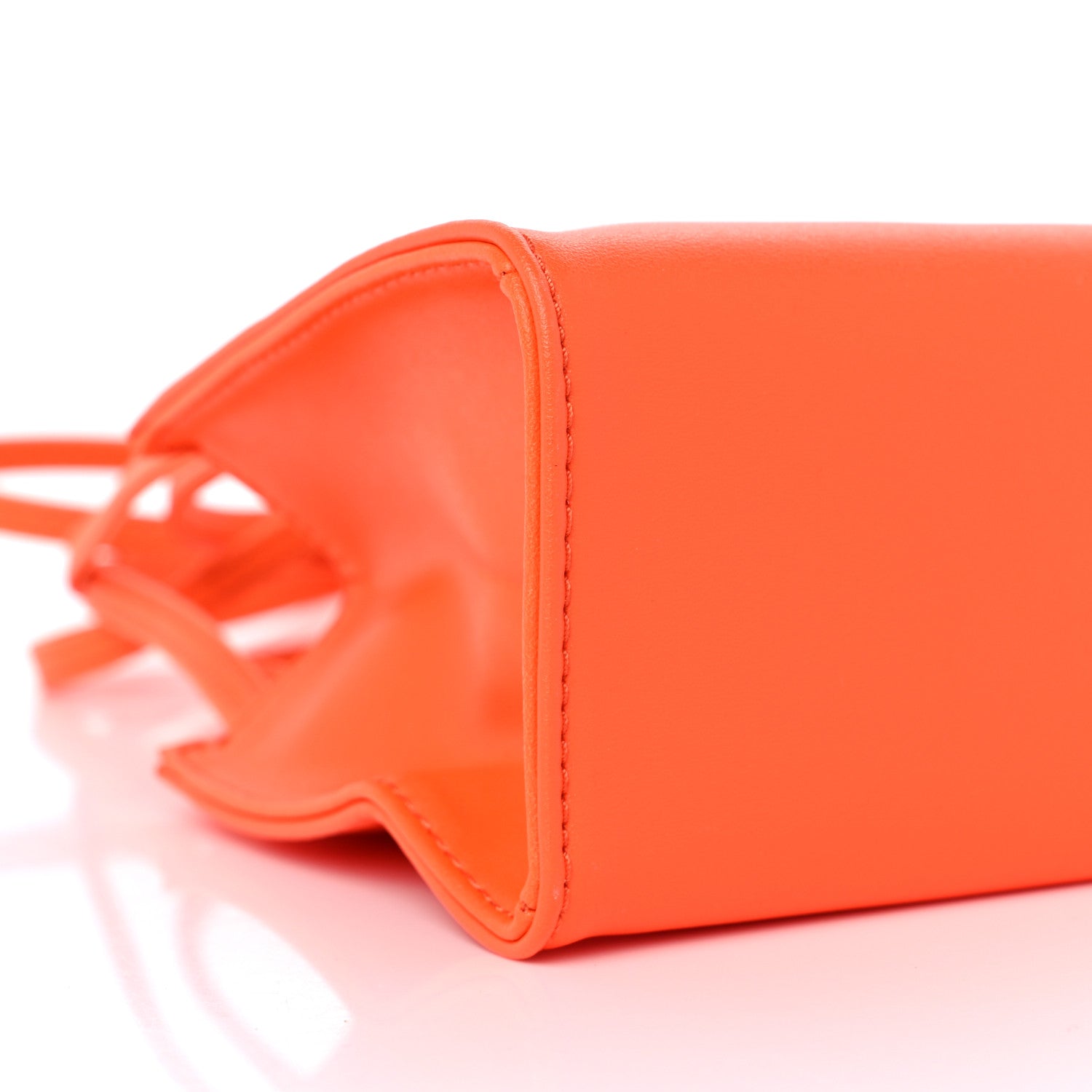 Telfar Vegan Leather Small Shopping Bag Orange 8 of 9