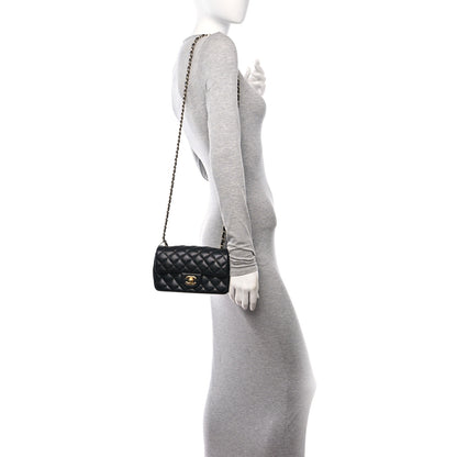 Chanel Caviar Quilted Mini Rectangular Flap Black 2 of 11