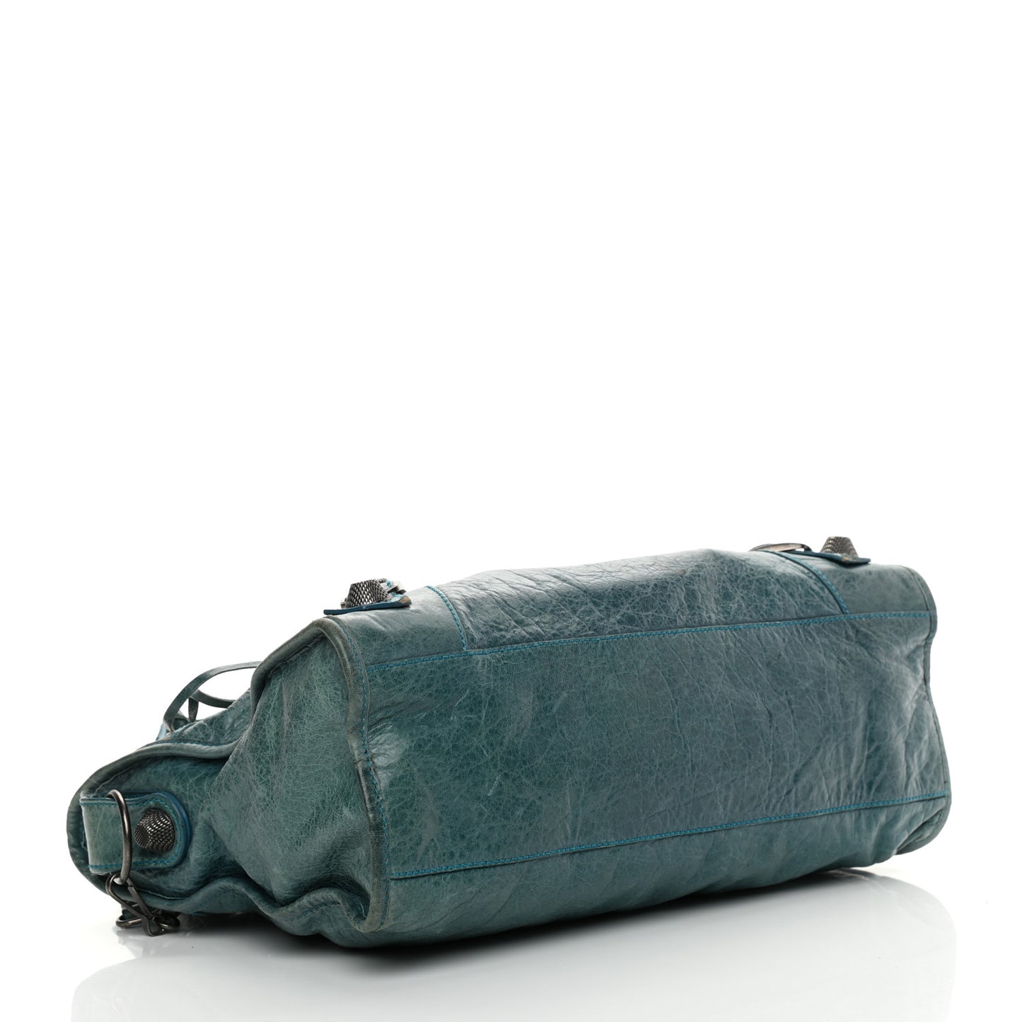 Chevre Giant 21 Gunmetal Hardware City Neiman Marcus LE Bleu