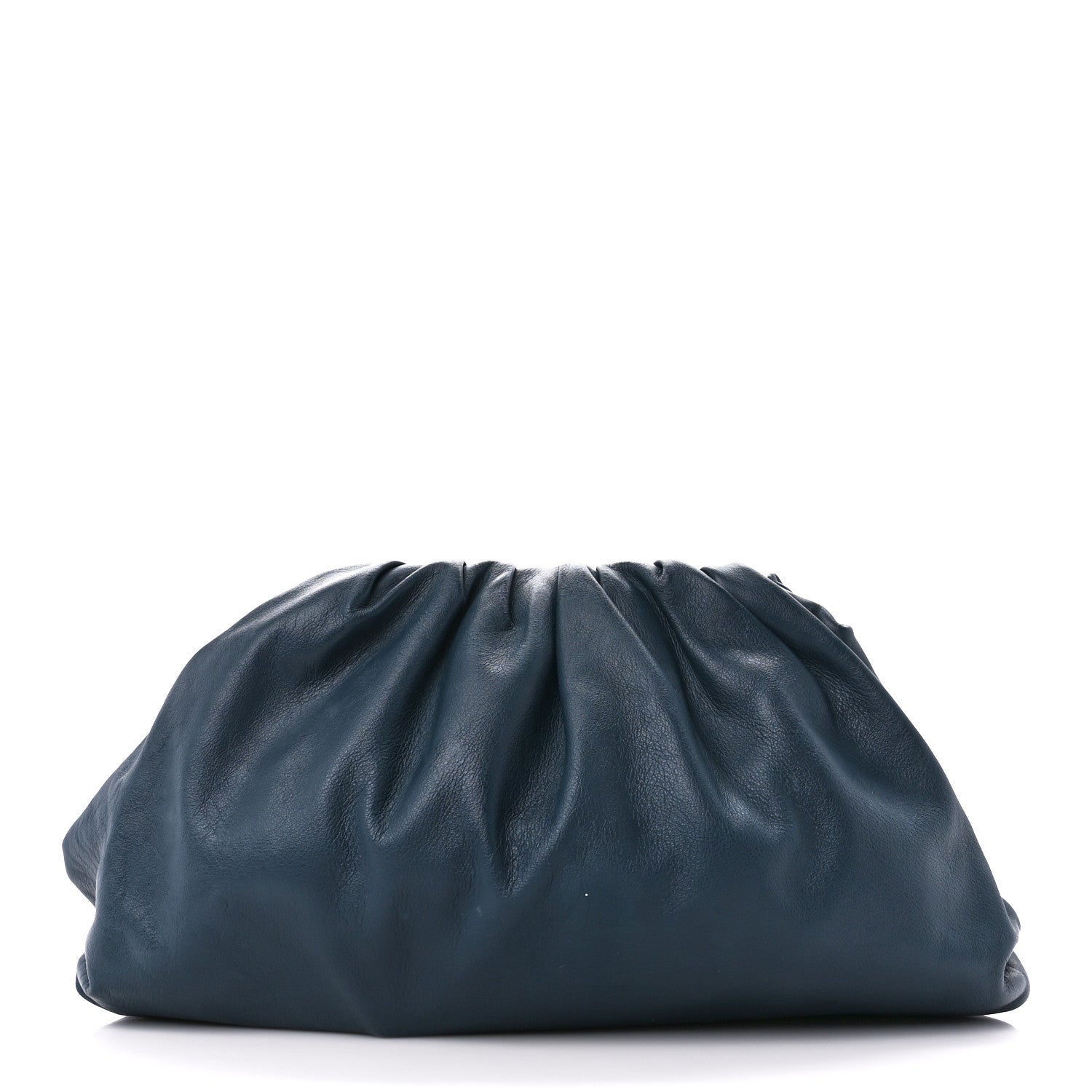 Bottega Veneta Smooth Butter Calf The Pouch Oversized Clutch Deep Blue 1 of 11